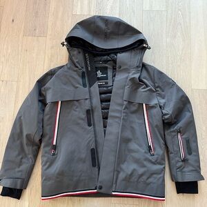 Moncler Men’s Grenoble Miller Gore-Tex Hooded Down Ski Jacket Size 0